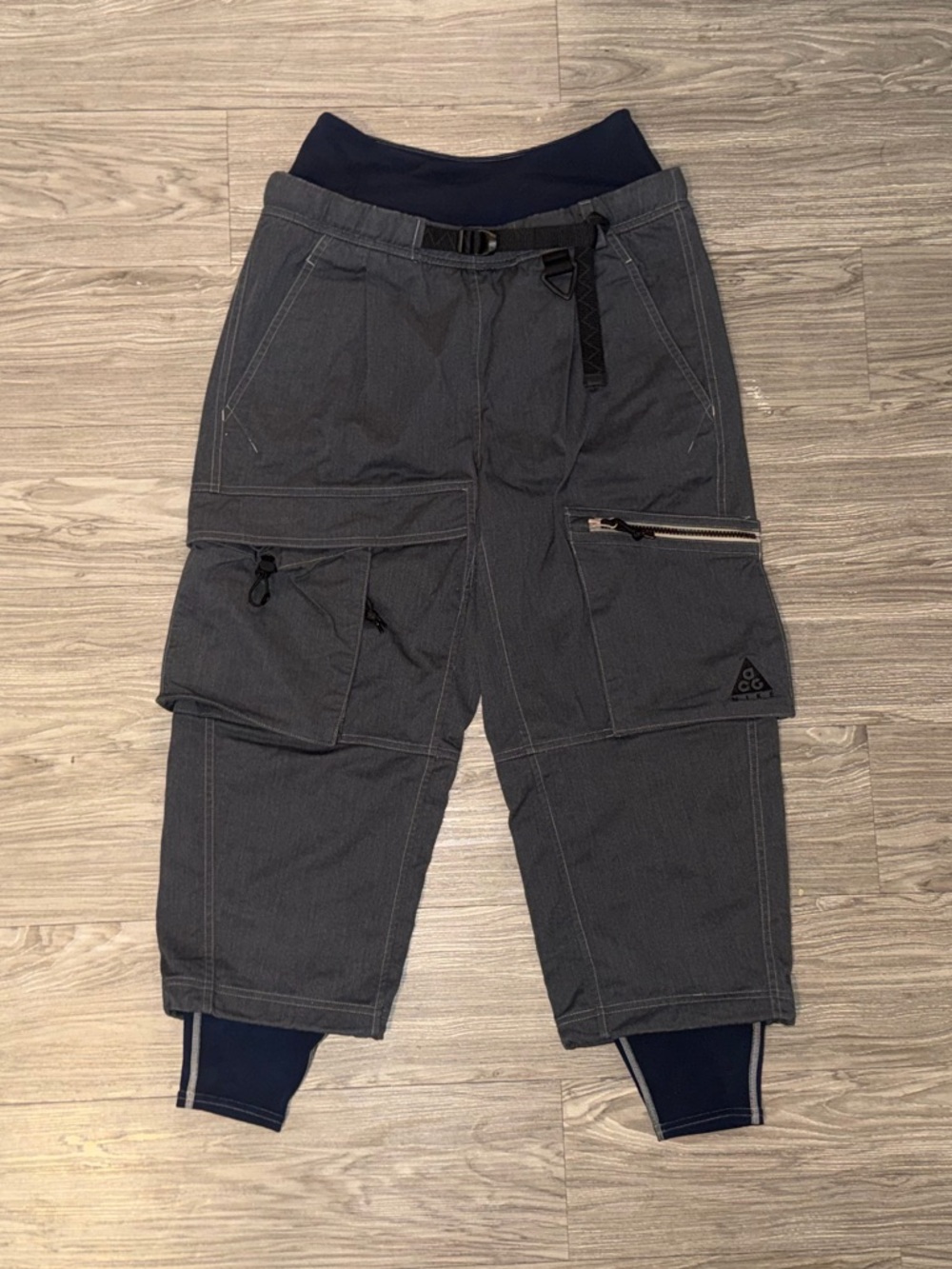 Nike ACG Woven Cargo Pants Moon Particle BQ7301-286 Women’s S Grey/Navy